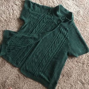 Short Sleeve Knit Cardigan